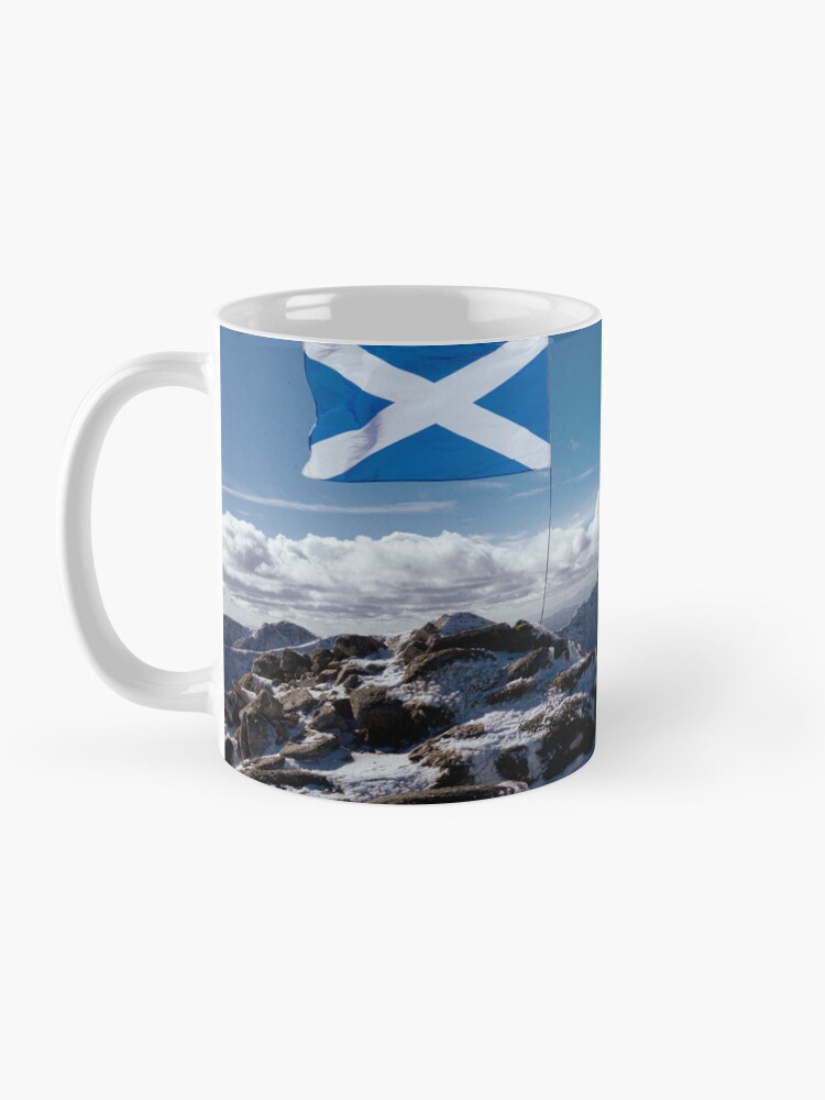 Thumbnail 3 of 6, Coffee Mug, Beinn a’ Chochuill Saltire designed and sold by Hike-and-Click.
