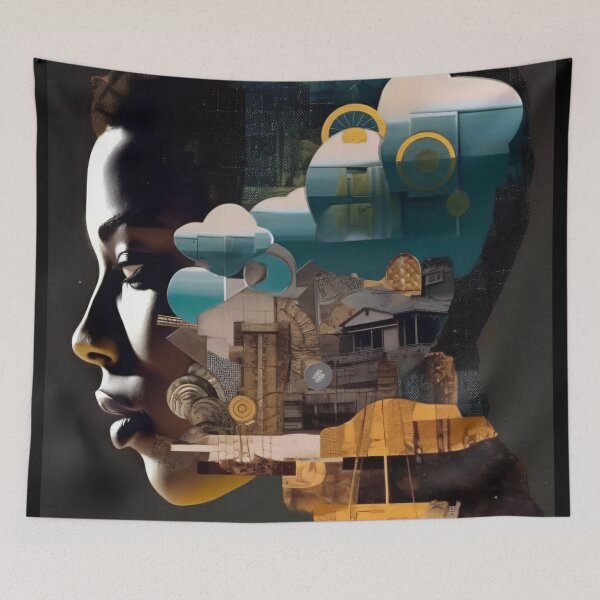 Item preview, Afrofuturism Art designed and sold by MidJourneymen.