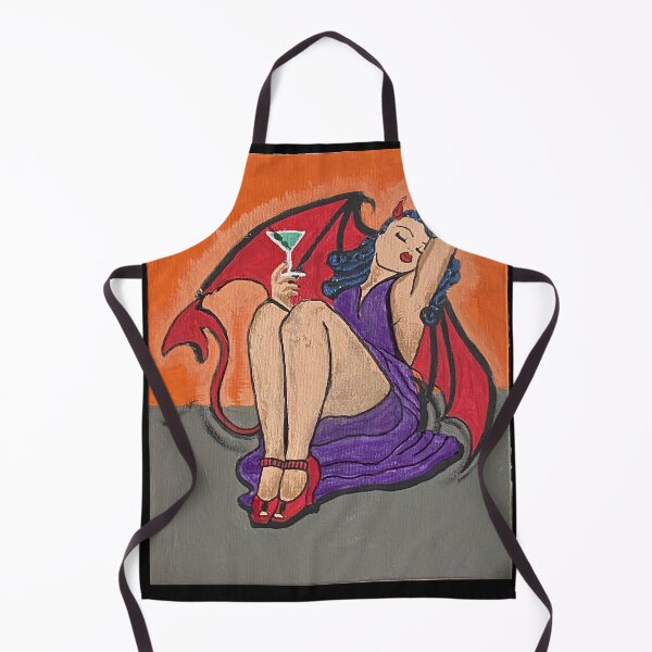 Item preview, Sexy Demon Pinup Girl  designed and sold by DanaCarynArt.