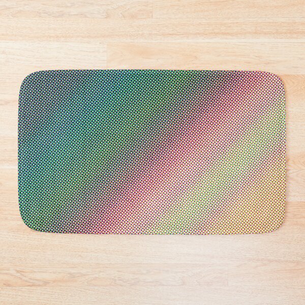Item preview, Peach Pink and Green Pastel Illusion Abstract Pattern Color Diagonal Gradient Halftone designed and sold by kattakitty.