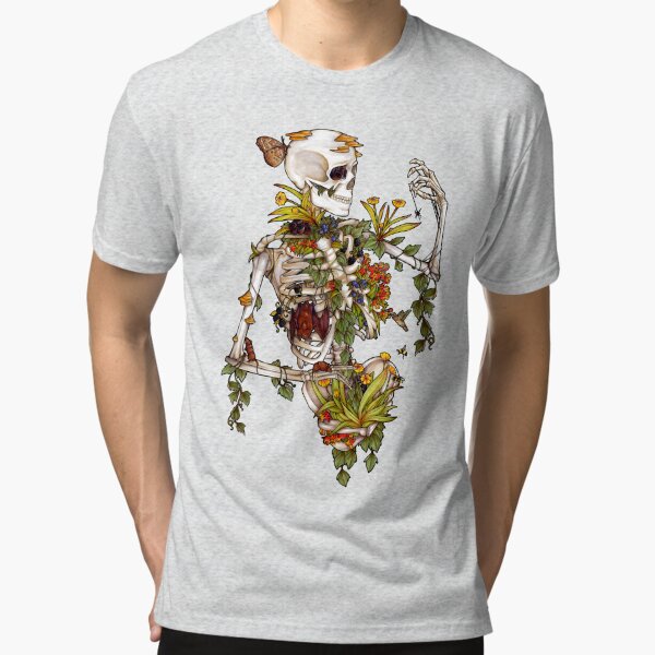 Knochen und Botanik Vintage T-Shirt