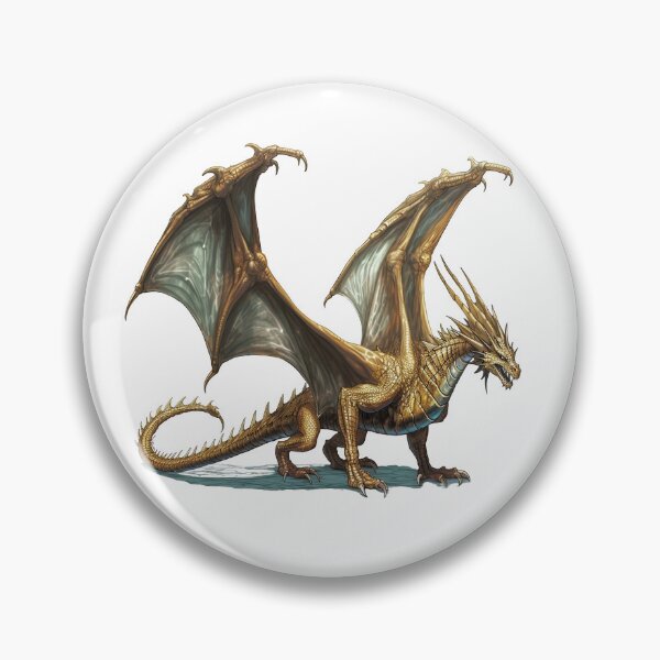 Item preview, Epic High Detailed Brass Dragon: High Fantasy Magic and Roleplay games designed and sold by Fantasy-Forge.