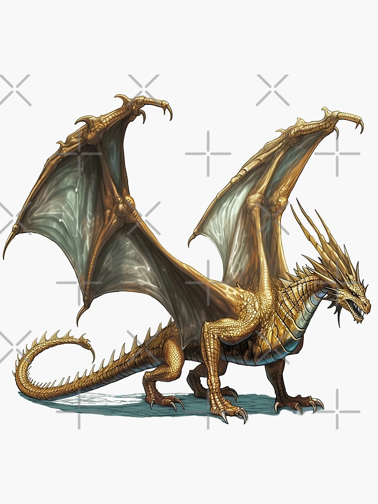 Brass Dragon - Pathfinder PFRPG DND D&D 3.5 5th ed d20 fantasy