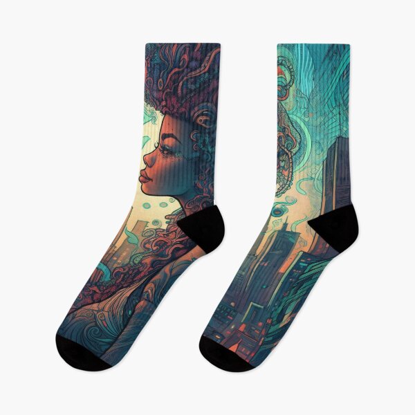 Item preview, Afrofuturism Art designed and sold by MidJourneymen.
