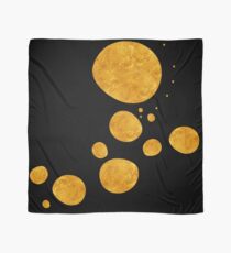 Pañuelo "Golden dots & black background"