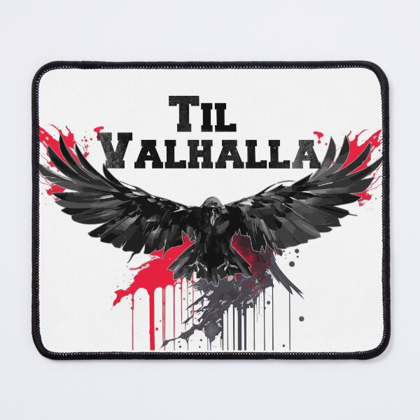 Item preview, Til Valhalla Viking Rune Hail Odin- Protection Rune, Raven, Hugin And Munin designed and sold by PhotoArtMC.