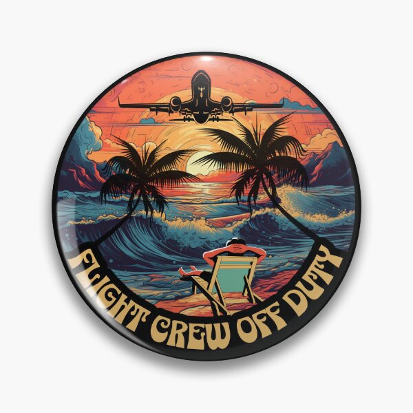 Item preview, Flight Crew OFF DUTY  retro - Captain Pilot First Officer Flight Attendant Cabin Crew designed and sold by AviationArtists.