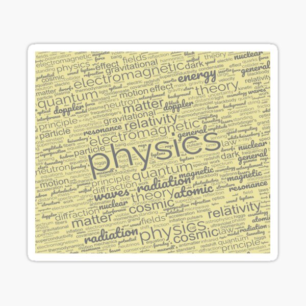 Item preview, Physics Stuff - Yellow designed and sold by Fanarchist.