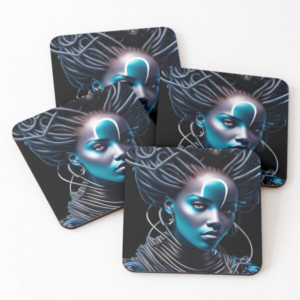 Item preview, Cyberpunk Futurist Woman designed and sold by Skull Rhiz.
