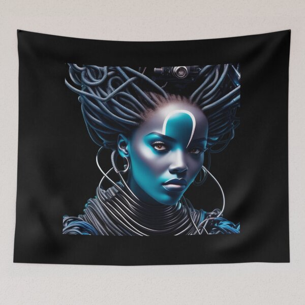 Item preview, Cyberpunk Futurist Woman designed and sold by Skull Rhiz.