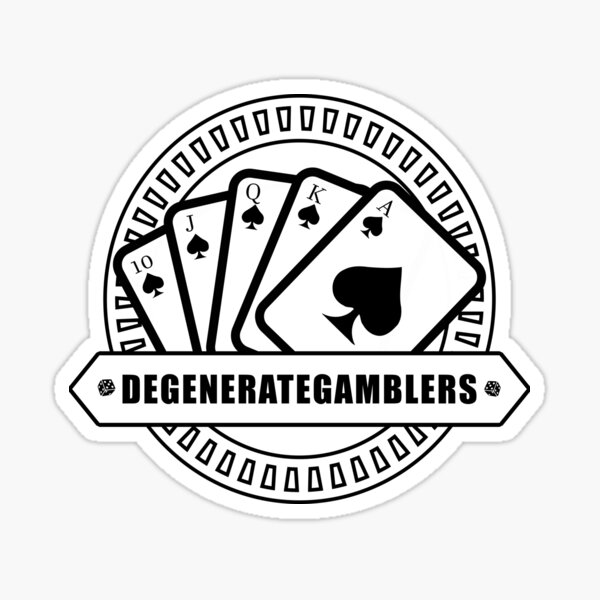 DegenerateGamblers Youtube Channel Art Sticker