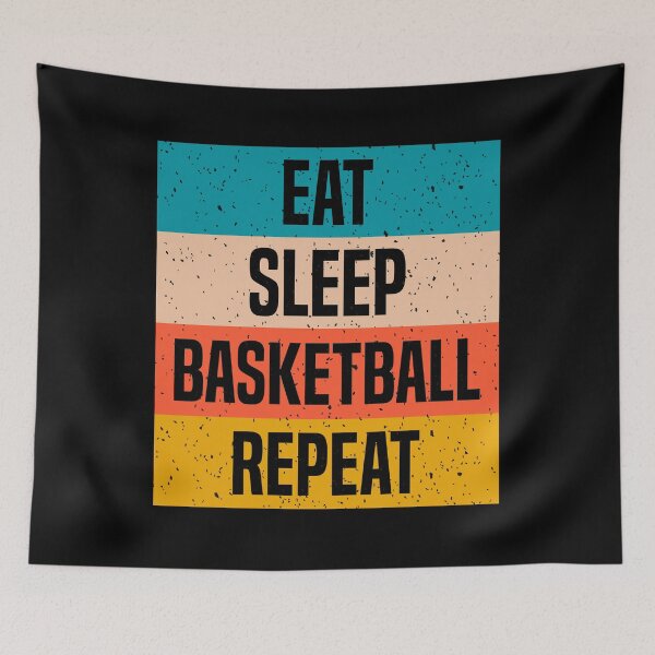 Item preview, Eat Sleep Basketball Repeat designed and sold by peacockcards.