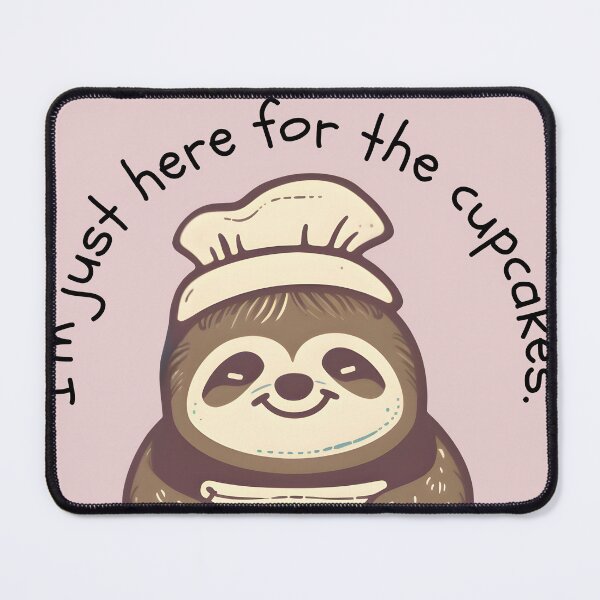 Item preview, I'm just here for the cupcakes | Funny Baking Pun designed and sold by Funlandia.