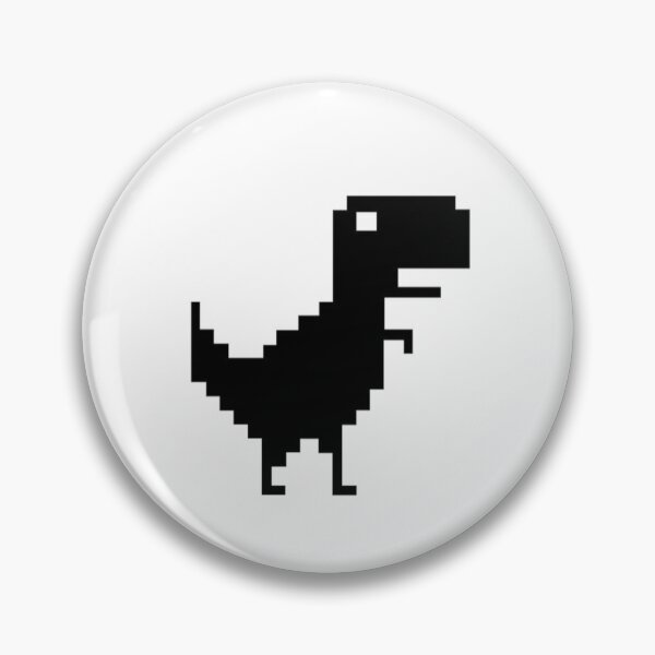 Chrome dino game pixel art