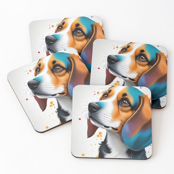Item preview, Colorful Beagle Dog  designed and sold by Fallfoxius.