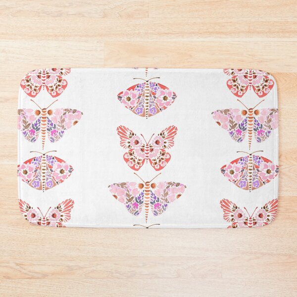 Item preview, Cute Boho Floral Moth / Butterfly Design Pink designed and sold by WildFlowerWC.