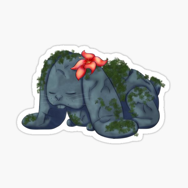 Item preview, Sleepy Stone Bunny designed and sold by RedRidingHare.
