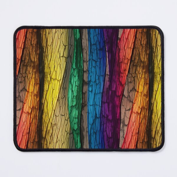 Item preview, Beautiful Colorful Rainbow Wood Tree Bark Pattern designed and sold by ClairesPatterns.