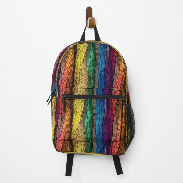 Item preview, Beautiful Colorful Rainbow Wood Tree Bark Pattern  designed and sold by ClairesPatterns.