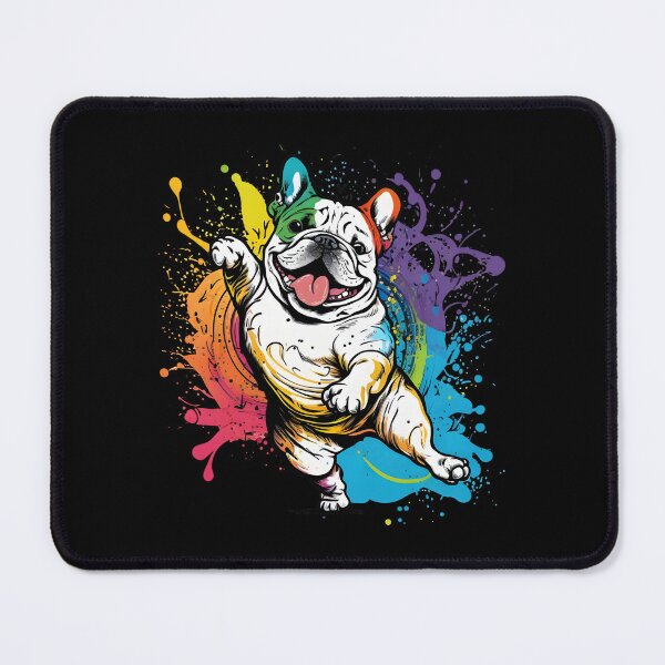 Item preview, Colorful Kawaii Dancing Bulldog designed and sold by Leonardo Palumbo.