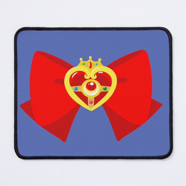 Item preview, bow and red heart brooch, sailor moon designed and sold by yessebel.