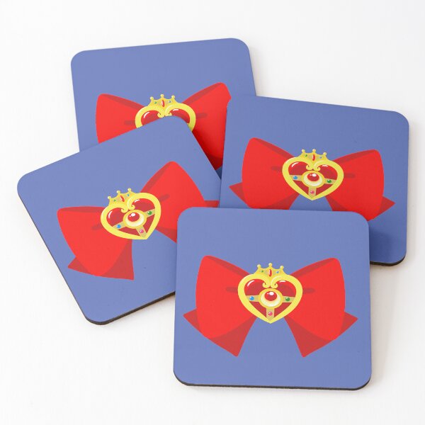 Item preview, bow and red heart brooch, sailor moon designed and sold by yessebel.