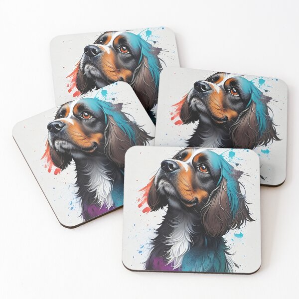 Item preview, Colorful Cocker Spaniel Dog  designed and sold by Fallfoxius.