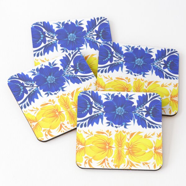 Item preview, Ukrainian flag, Petrykivka art , Ukrainian flag flowers   designed and sold by Sunflower-7.