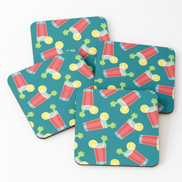 Item preview, Bloody Mary cocktails - dark teal designed and sold by littlearrow.