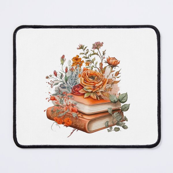 Item preview, Floral Watercolor Stacked Books designed and sold by DreamiDreams.