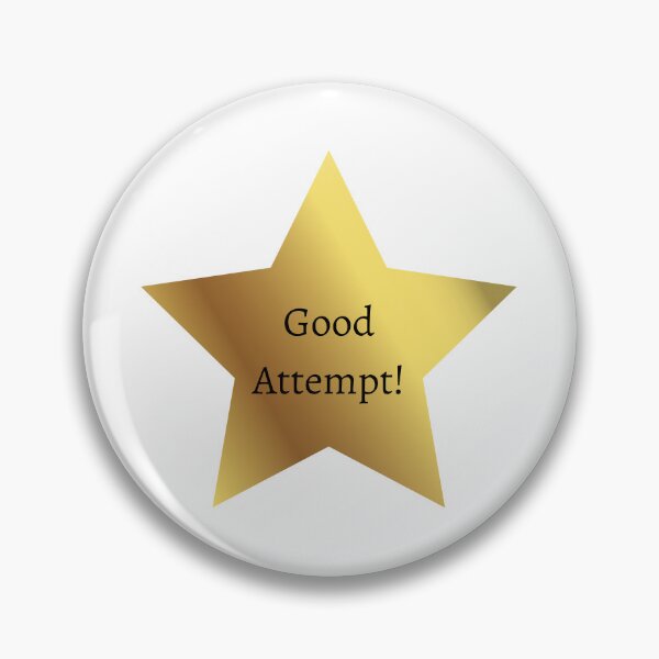 Item preview, ¡Buen intento! Estrella de oro designed and sold by glc1985.