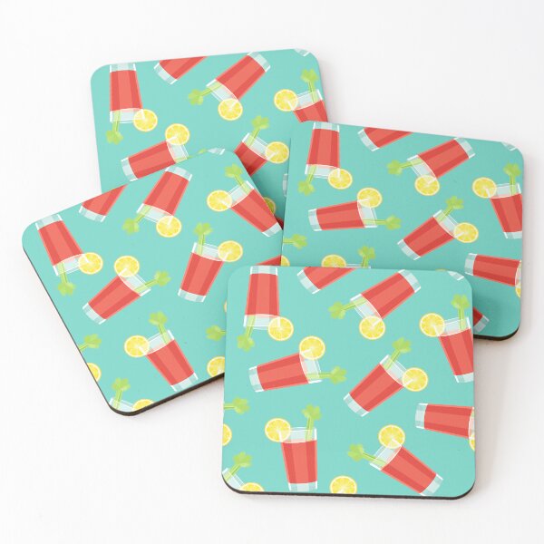 Item preview, Bloody Mary cocktails - teal designed and sold by littlearrow.