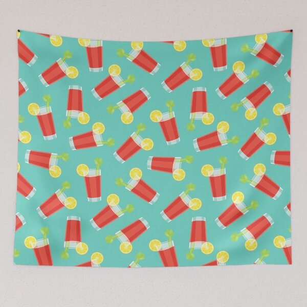 Item preview, Bloody Mary cocktails - teal designed and sold by littlearrow.