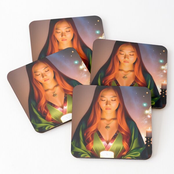 Item preview, Japanese Redhead Sorceress In Meditation  designed and sold by SolarisMoon.