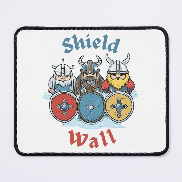Item preview, Shield Wall, Viking warriors, Cartoon Vikings, Valhalla, Vikings, Pagans, Colorful Vikings, Shields, Viking Shields, Uhtred designed and sold by BrinaandPops.