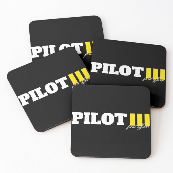 Item preview, Flight Crew Pilot Captain First Officer golden stripes rank designed and sold by AviationArtists.