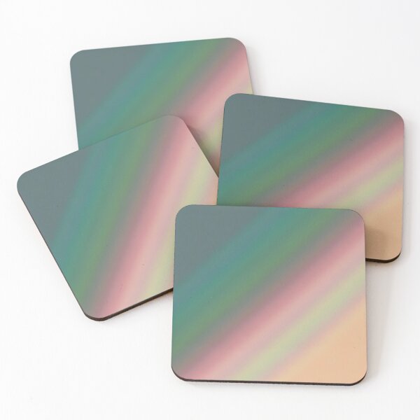 Item preview, Peach Pink Green Summer Fruit Abstract Diagonal Color Gradient designed and sold by kattakitty.