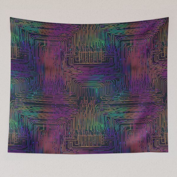 Item preview, Vaporwave Circuit Board designed and sold by Splargo Digital Prints.
