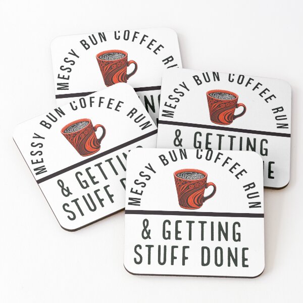 Item preview, Messy bun Coffe Run and getting stuff done designed and sold by ARTSY900.