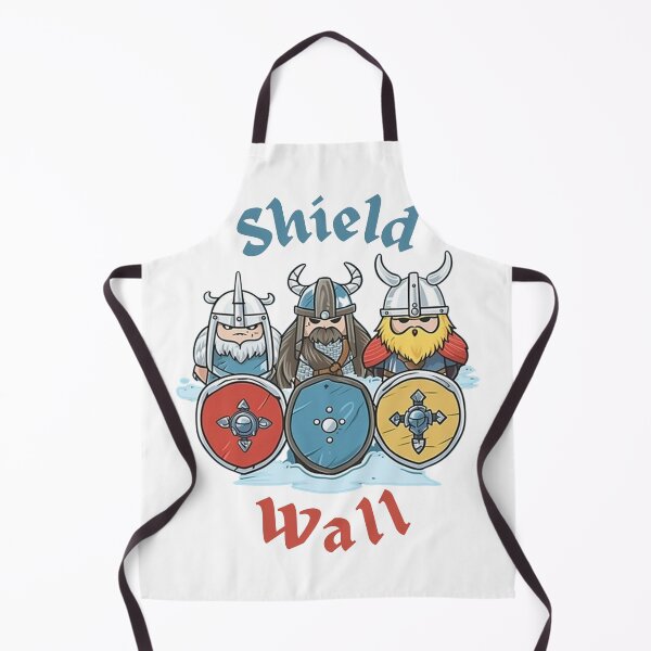 Item preview, Shield Wall, Viking warriors, Cartoon Vikings, Valhalla, Vikings, Pagans, Colorful Vikings, Shields, Viking Shields, Uhtred designed and sold by BrinaandPops.