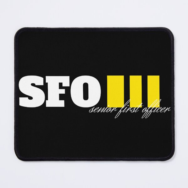 Item preview, Flight Crew Pilot Captain Senior First Officer golden stripes rank designed and sold by AviationArtists.
