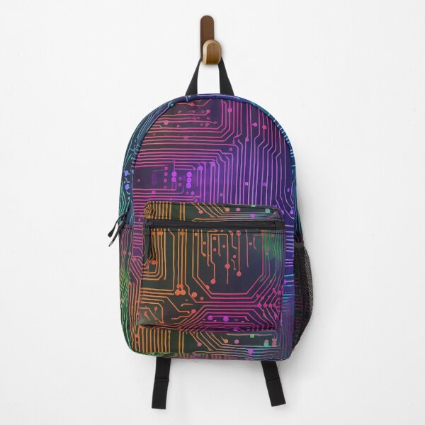 Item preview, Bright Vaporwave Circuit Board designed and sold by Splargo Digital Prints.