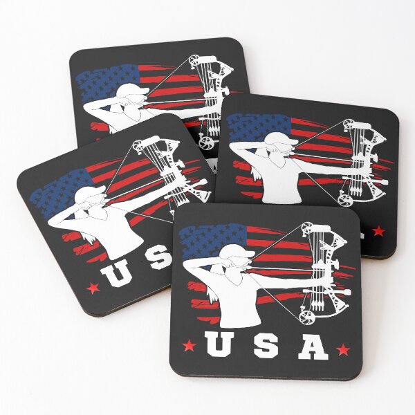 Item preview, American Flag USA, Patriotic Sports, American Flag Archery, Cute Archery designed and sold by Cryptohaven.