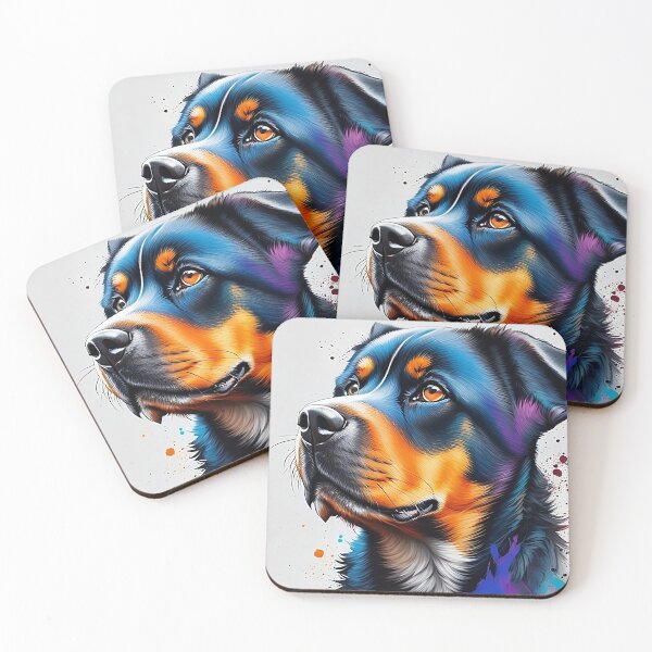 Item preview, Colorful Rottweiler Dog  designed and sold by Fallfoxius.