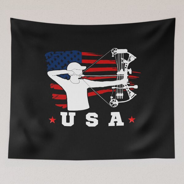 Item preview, American Flag USA, Patriotic Sports, American Flag Archery, Archery Target designed and sold by Cryptohaven.