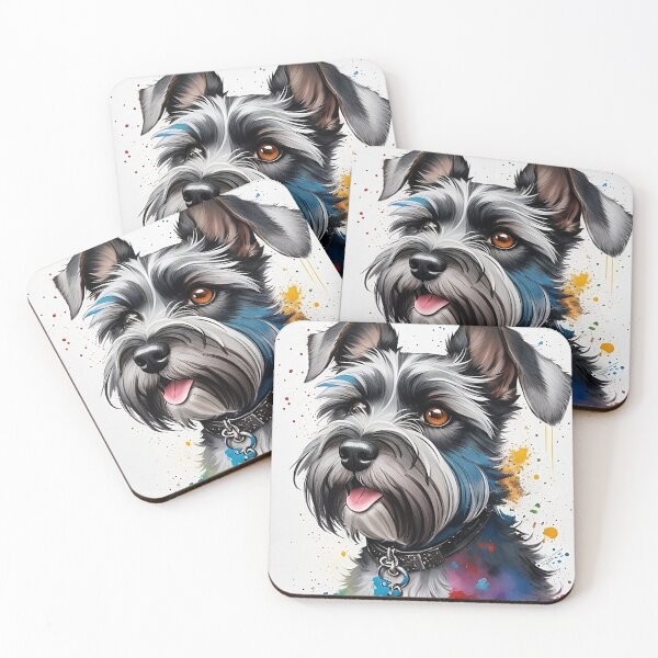 Item preview, Colorful Schnauzer Dog designed and sold by Fallfoxius.