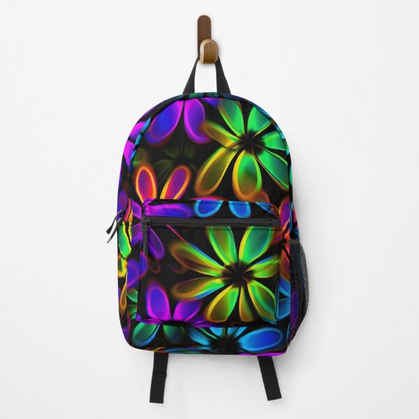 Item preview, Pop Flowers | Neon | Pattern designed and sold by StickeryPickery.