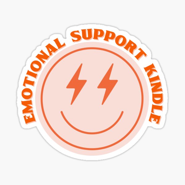 Emotional support kindle sticker – Romantasy Designs