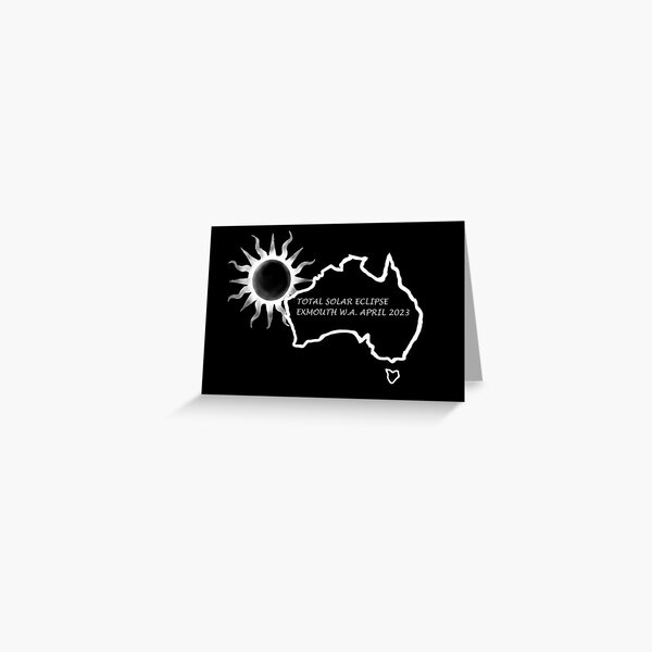 Item preview, Solar Eclipse Exmouth 2023 designed and sold by bluegumleaf.