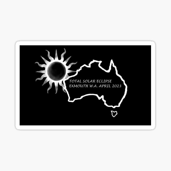 Item preview, Solar Eclipse Exmouth 2023 designed and sold by bluegumleaf.
